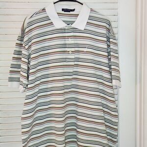 NAUTICA Striped Polo-style Shirt XXL